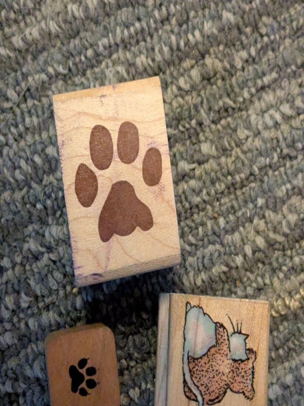 Vintage 1992-95 Lot of Rubber Wood Stamp Collection Assorted Designs Shapes - Picture 9 of 10